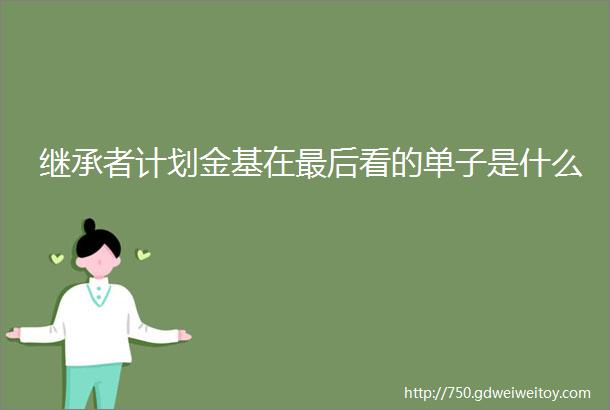 继承者计划金基在最后看的单子是什么